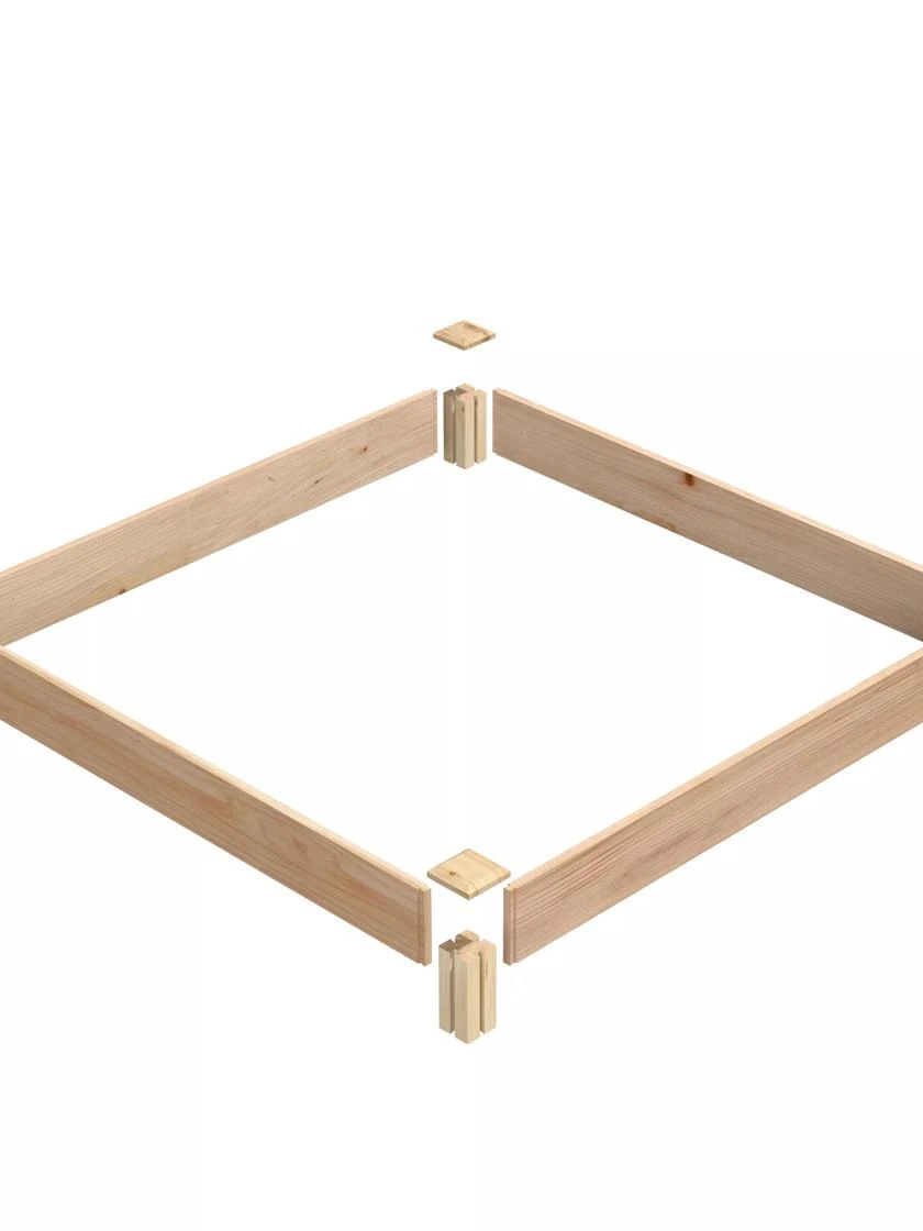 Cedar Raised Garden Bed, 4' X 4' X 6" - Image 2