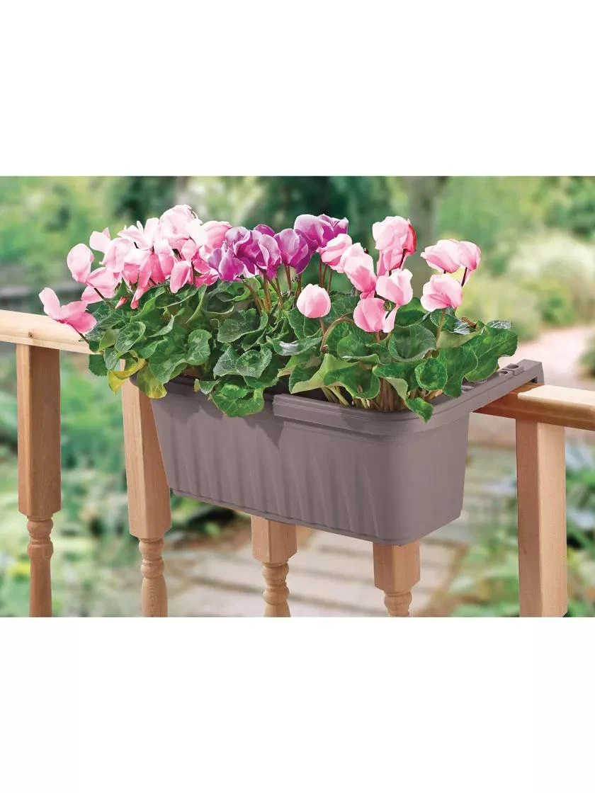 Adjustable Self-Watering Railing Planter, 24" - Image 3