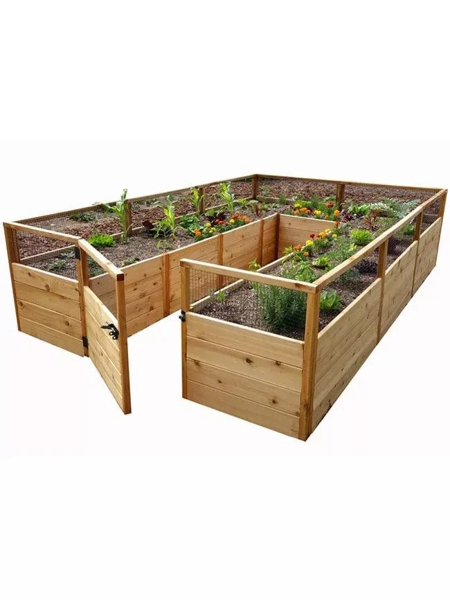 Garden In A Box Cedar Raised Bed, 8' X 12'