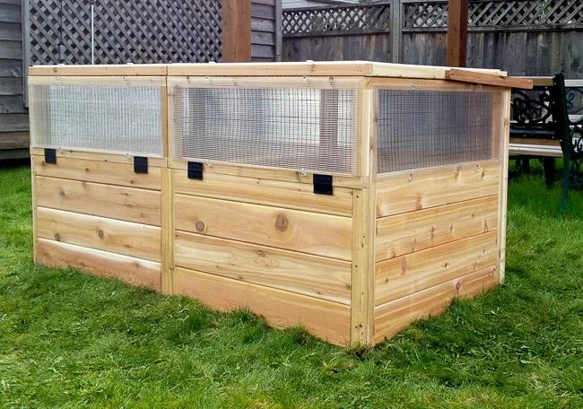Garden In A Box Cedar Raised Bed With Greenhouse, 3' X 6' - Image 5