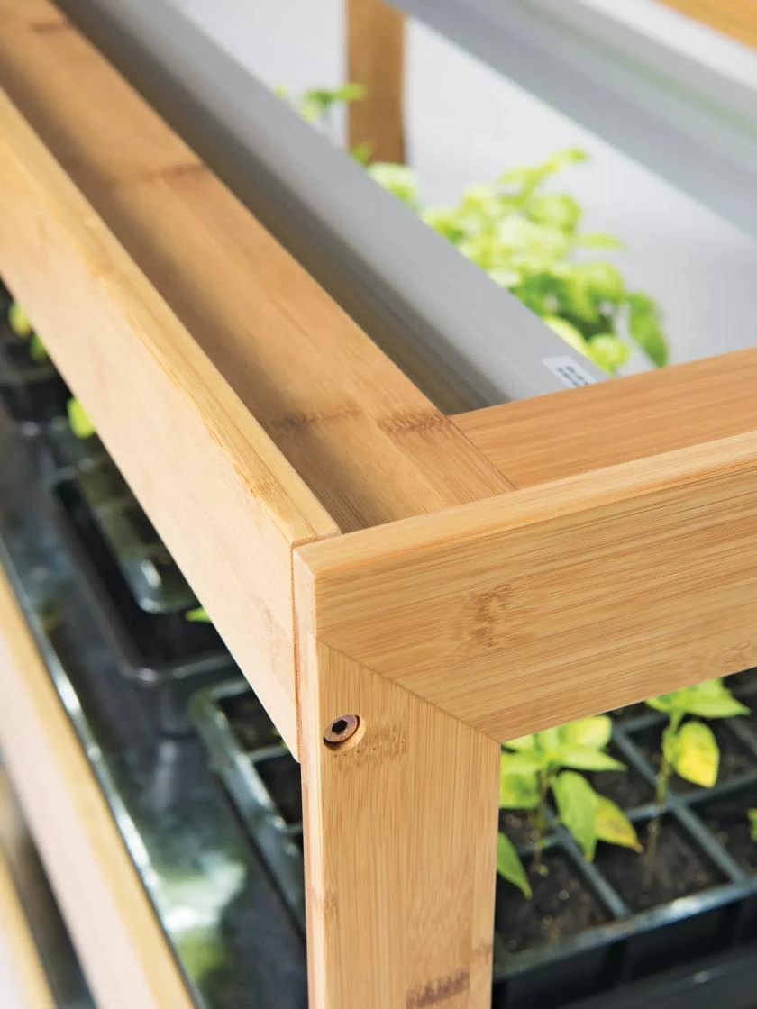 Tall Bamboo LED Grow Light Garden - Image 8