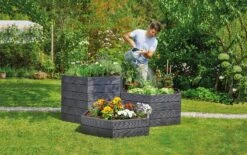 Exaco Hexagonal Raised Garden Bed Planter