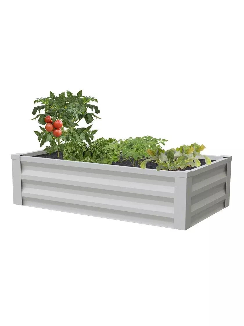 Powder-Coated Metal Raised Garden Bed, 24" X 48"