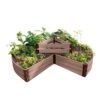 Classic Sienna Circle Keyhole Garden With 2" Boards