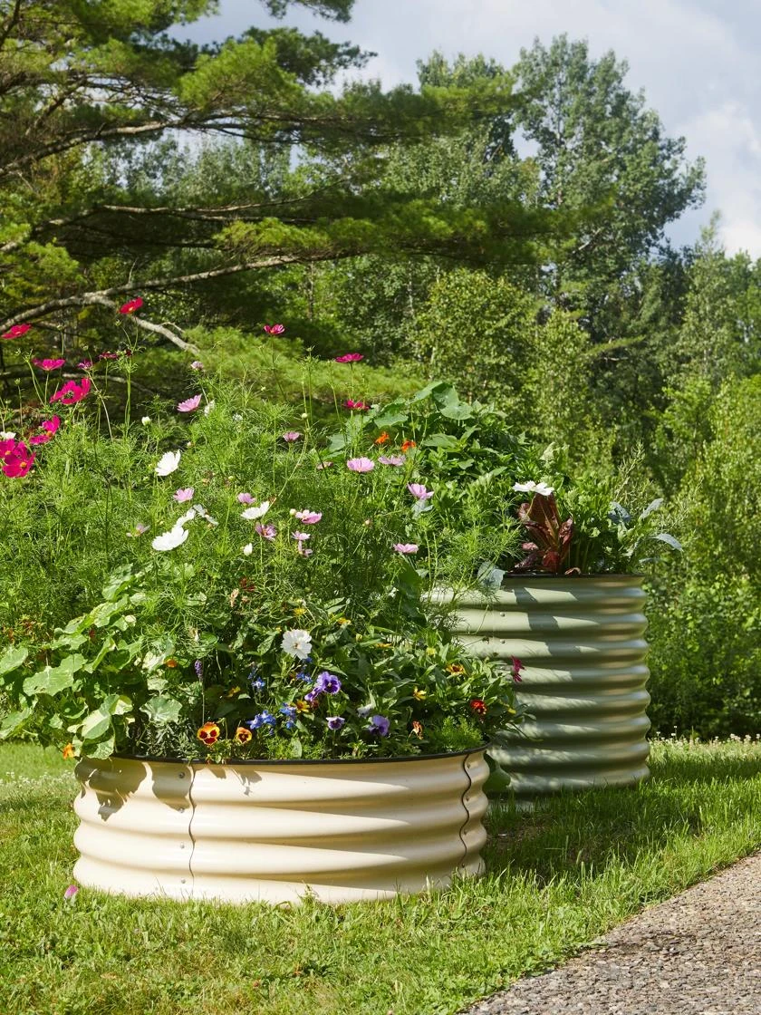 Birdies™ Round Metal Raised Bed, Tall - Image 3