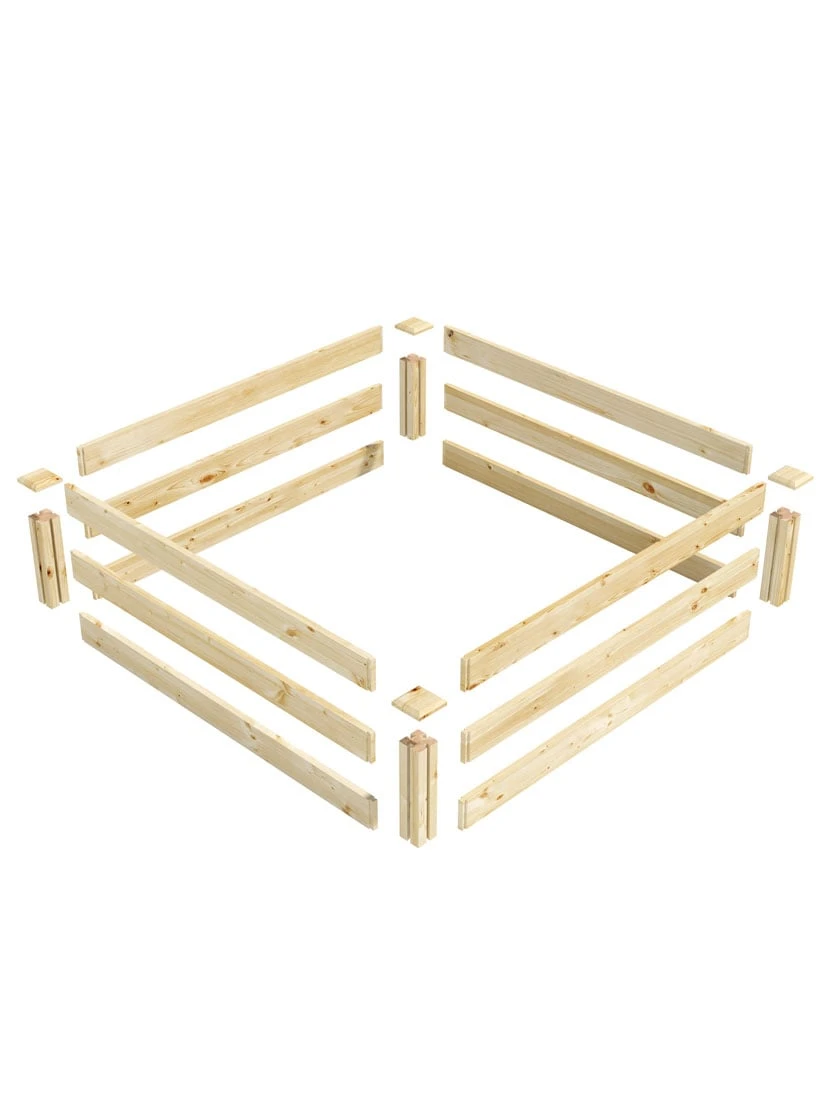 Pine Raised Garden Beds, 4'x4' - Image 6