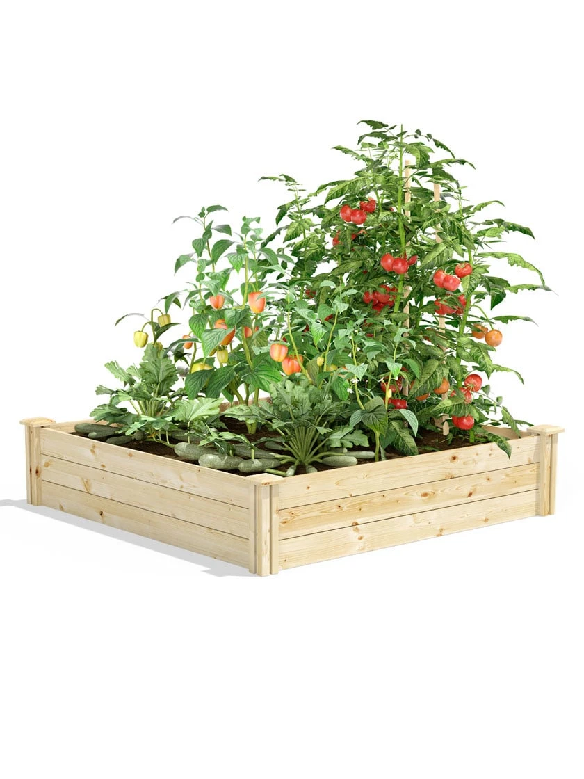 Pine Raised Garden Beds, 4'x4' - Image 4