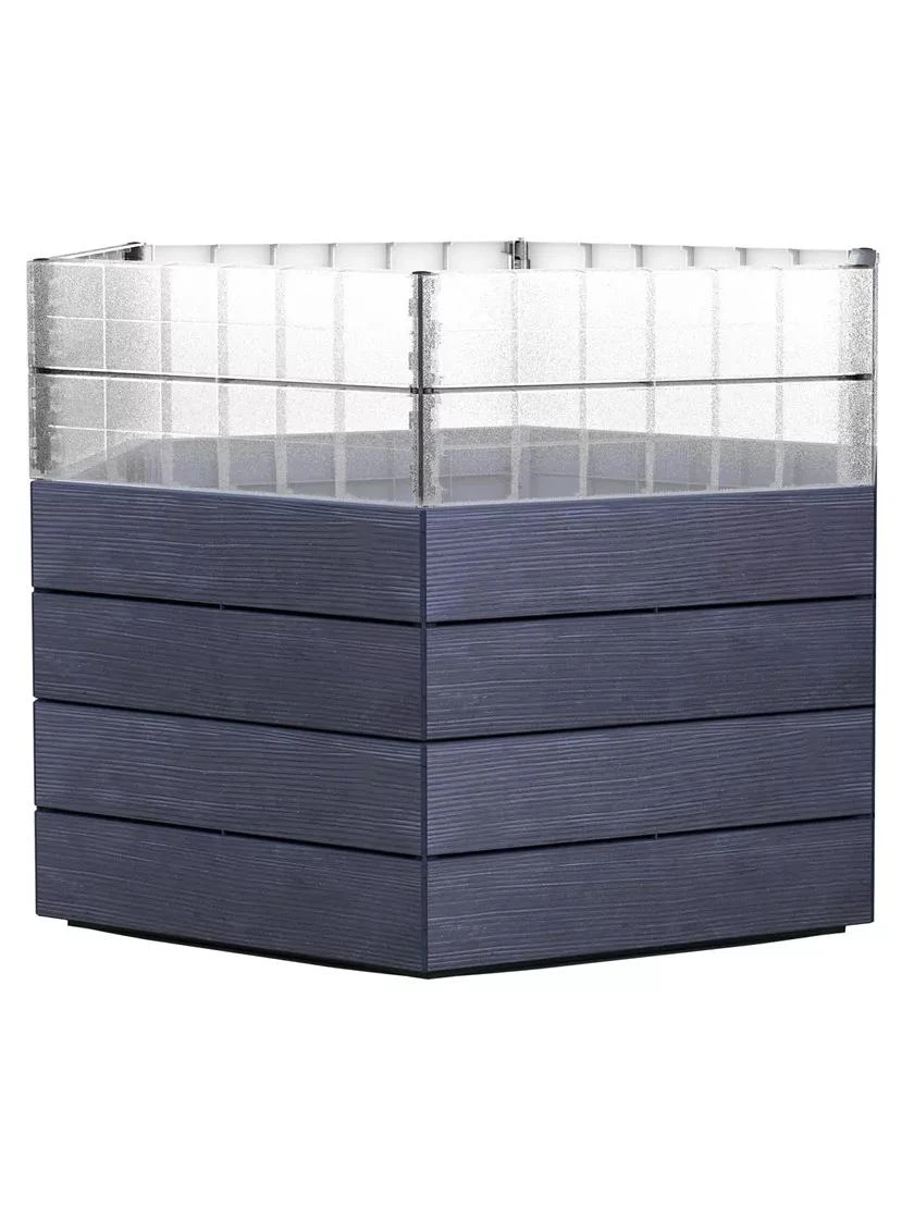 Modular Hexagon Raised Bed Kit With Translucent Panels, 21.5"