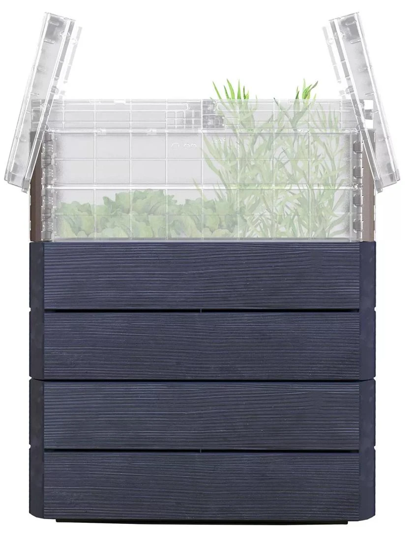 Modular Rectangular Raised Bed Kit With Translucent Panels & Lid - Image 2
